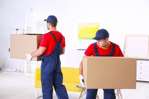Removal team working on a residential move in Stroud Green