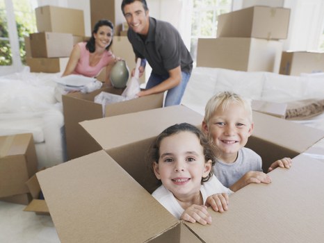 Office relocation planning in Stroud Green with moving boxes and furniture