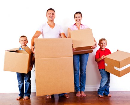 Removal team handling a home move in Stroud Green