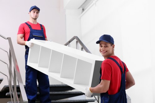 Movers helping with a residential move in Stroud Green