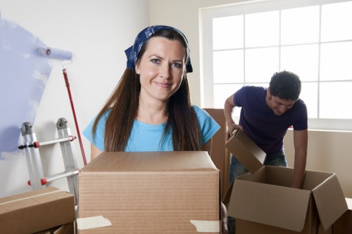 Van loading process for a local move in North London