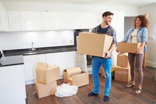 Packing and furniture protection for a house move in Stroud Green