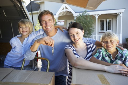 Careful furniture handling during a house move in Stroud Green