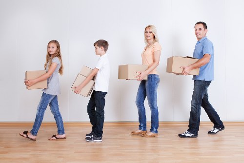 Packed moving van ready for a Stroud Green home or office move